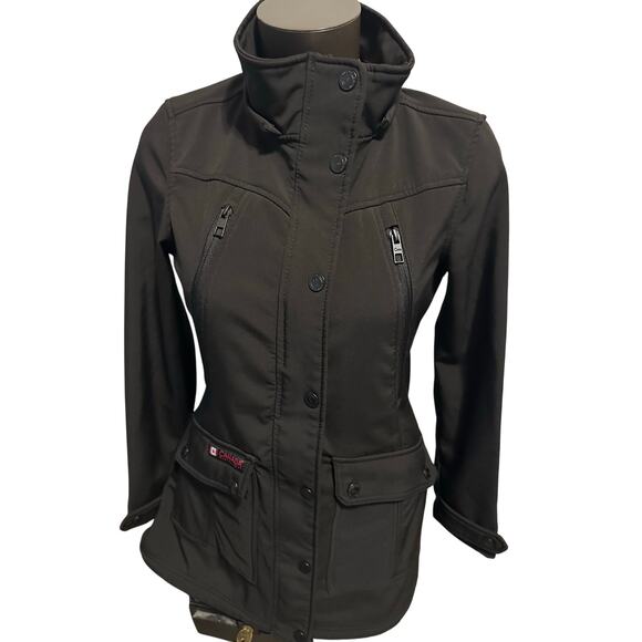 Canada WeatherGear Women’s Small Full ZIP Softshell Trench Coat - Picture 1 of 5